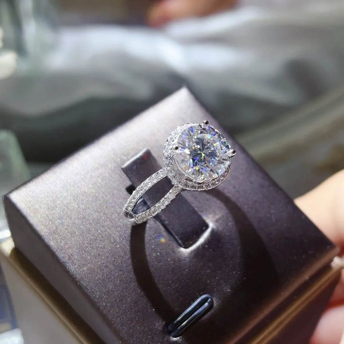 💎✨ 2 Carat 925 Sterling Silver Moissanite Ring 💍🌟 - Patelcreations