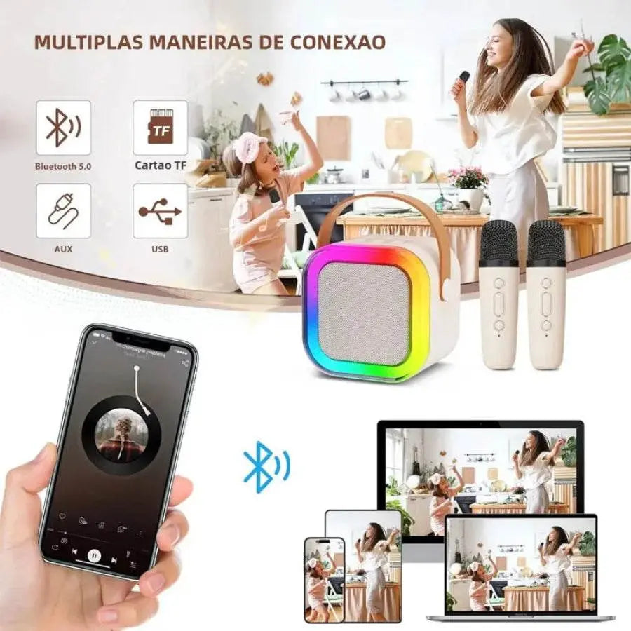 2025 K12 Wireless Microphone Karaoke Machine Bluetooth Connection Suitable For Family Parties Party Singing Gifts For Children - Patelcreations