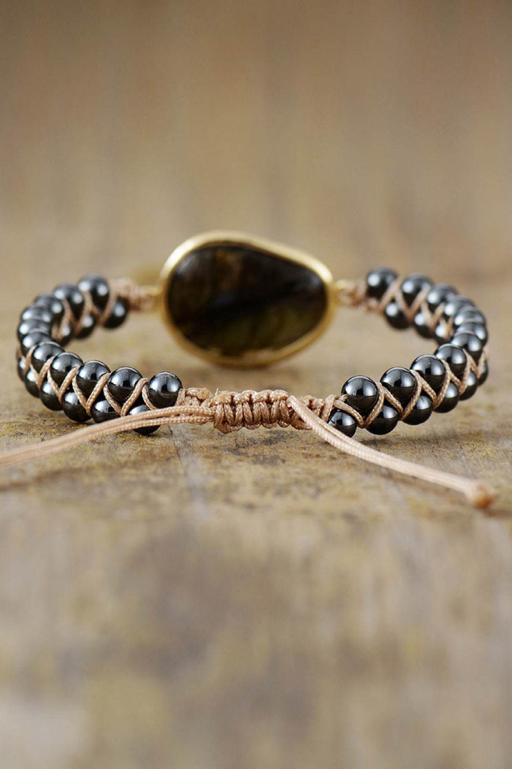 Handmade Labradorite Natural Stone Beaded Bracelet - Modern Luxury Jewelry - Patelcreations