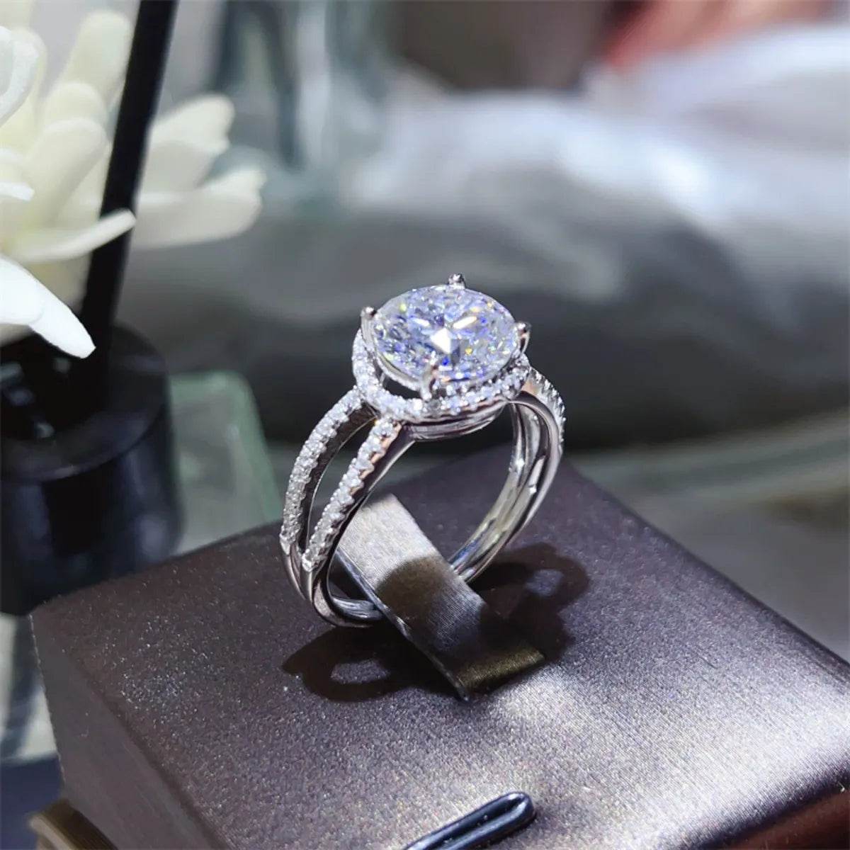 💎✨ 2 Carat 925 Sterling Silver Moissanite Ring 💍🌟 - Patelcreations