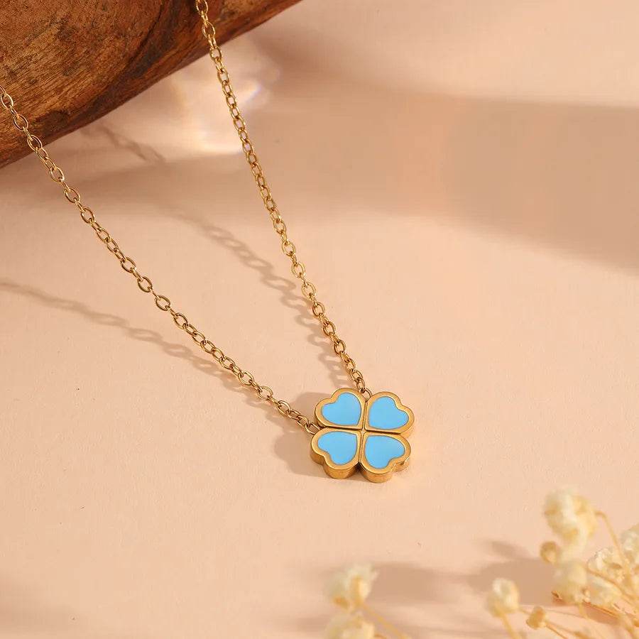 Lucky Clover Jewelry - Waterproof 18K Gold Plated Stainless Steel - 6 Colors - Patelcreations