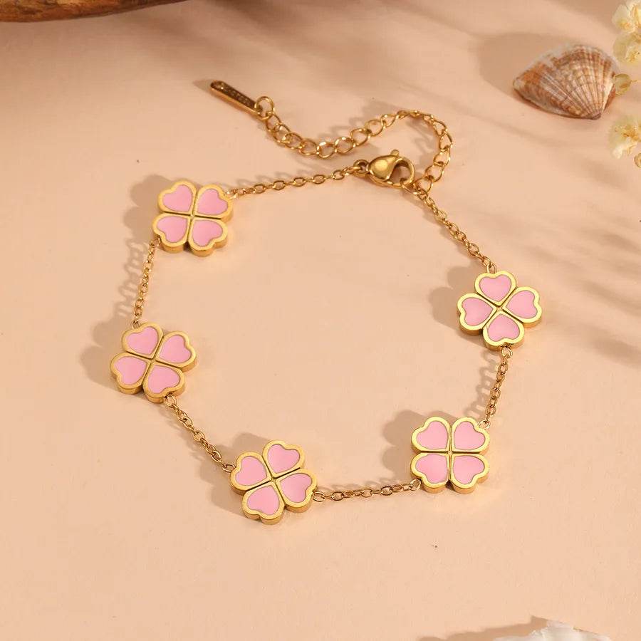 Lucky Clover Jewelry - Waterproof 18K Gold Plated Stainless Steel - 6 Colors - Patelcreations