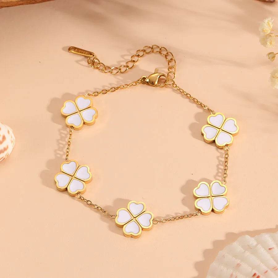 Lucky Clover Jewelry - Waterproof 18K Gold Plated Stainless Steel - 6 Colors - Patelcreations