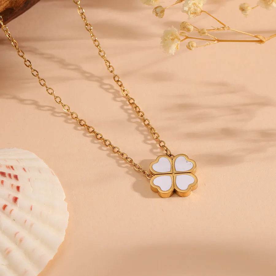 Lucky Clover Jewelry - Waterproof 18K Gold Plated Stainless Steel - 6 Colors - Patelcreations