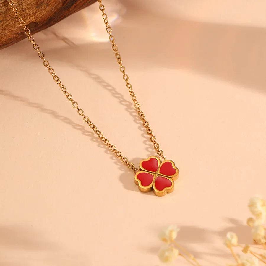 Lucky Clover Jewelry - Waterproof 18K Gold Plated Stainless Steel - 6 Colors - Patelcreations