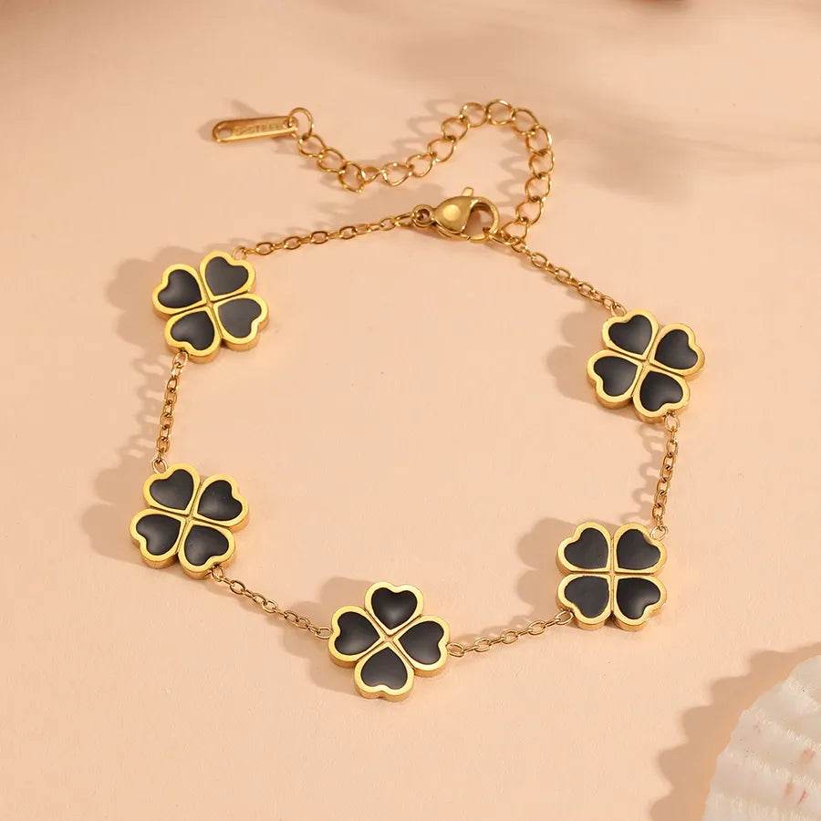 Lucky Clover Jewelry - Waterproof 18K Gold Plated Stainless Steel - 6 Colors - Patelcreations