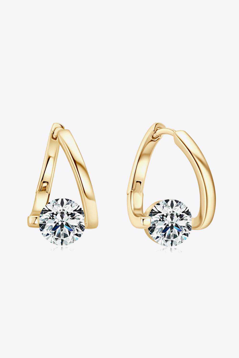 2 Carat Moissanite 925 Sterling Silver Heart Earrings - Certified Premium Jewelry - Patelcreations