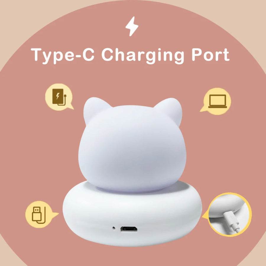 Cute Clever Cat Night Light - Patelcreations