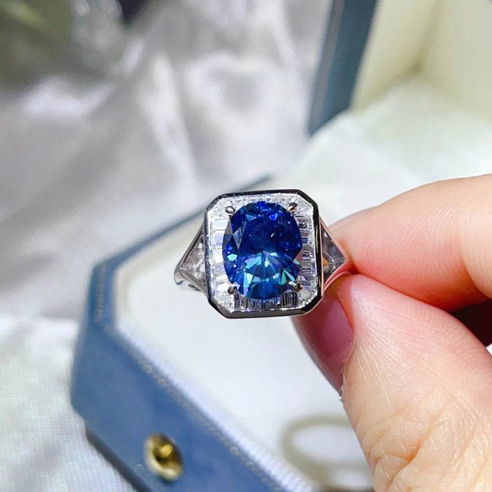 3 Carat Moissanite Square Ring - Multiple Colors Available - Patelcreations