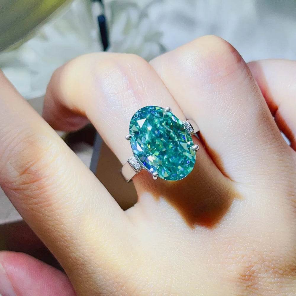 5 Carat Moissanite 925 Sterling Silver Ring - Patelcreations