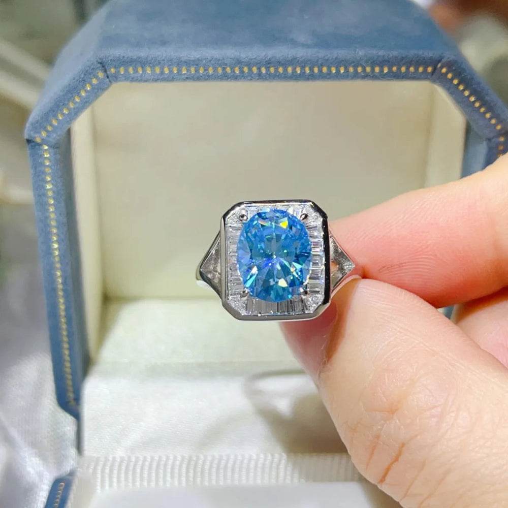 3 Carat Moissanite Square Ring - Multiple Colors Available - Patelcreations