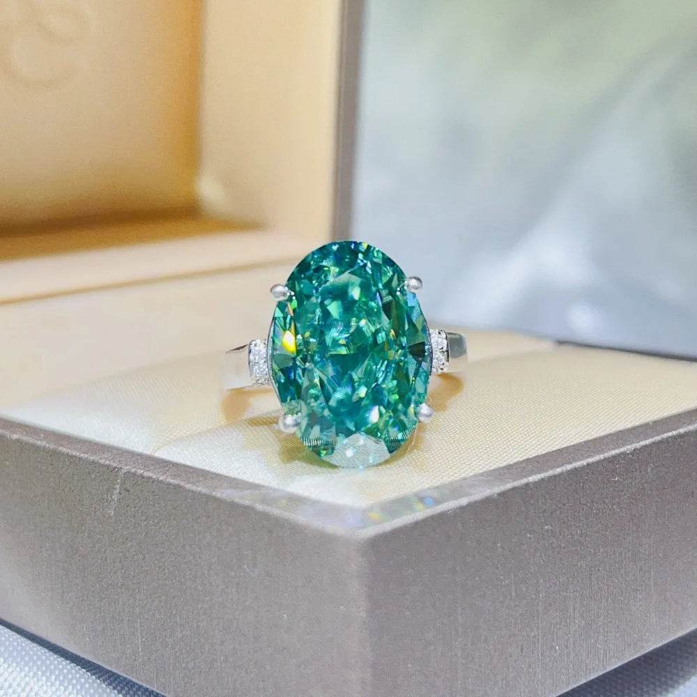 5 Carat Moissanite 925 Sterling Silver Ring - Patelcreations