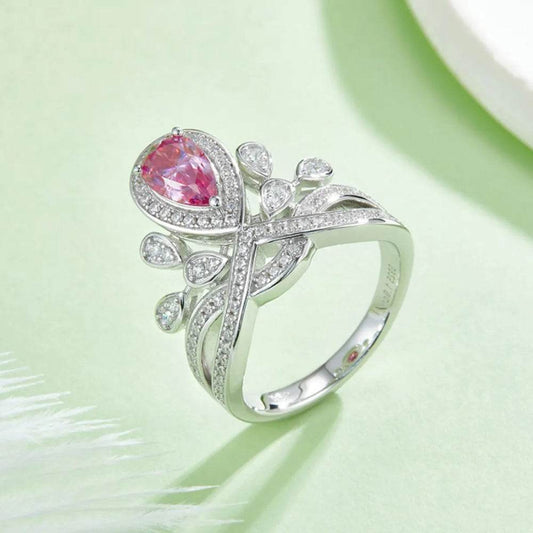 1 Carat Moissanite Ring - Sterling Silver Round Cut in 4 Colors - Patelcreations