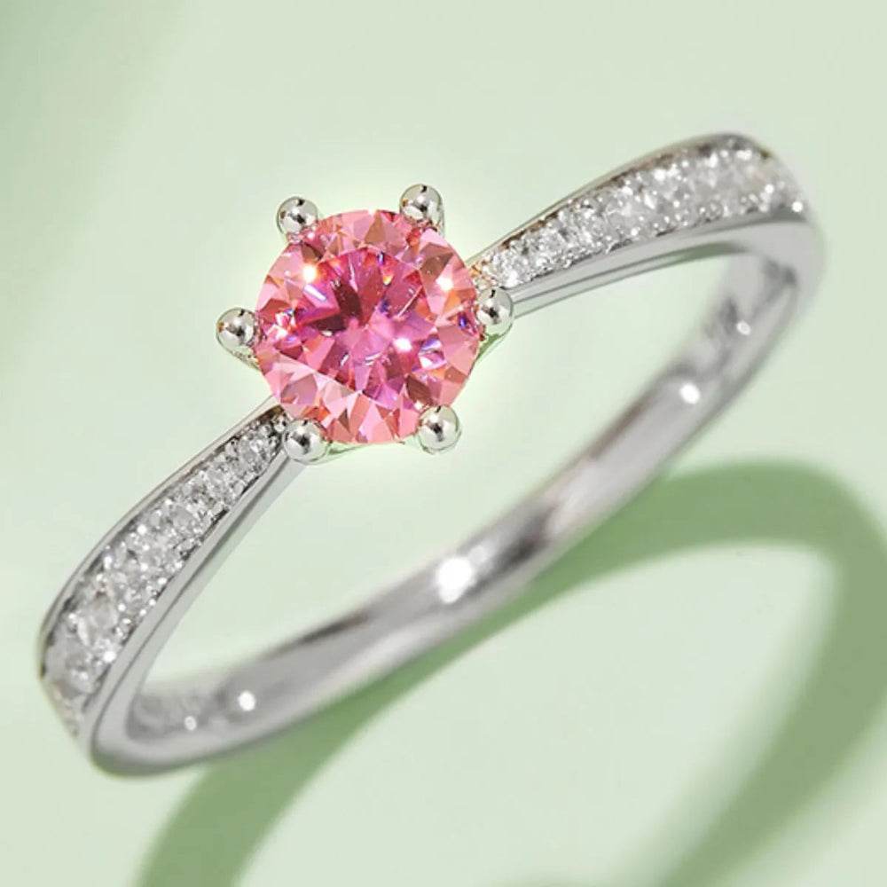 Moissanite 925 Sterling Silver Ring - 0.5ct - Patelcreations